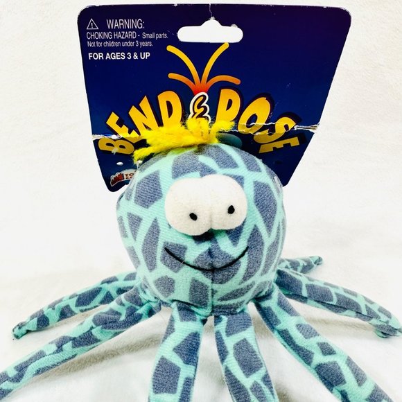 Vintage 1996 Toy Concepts Bend & Pose Stuffed Octopus Toy - NWT - Picture 3 of 9